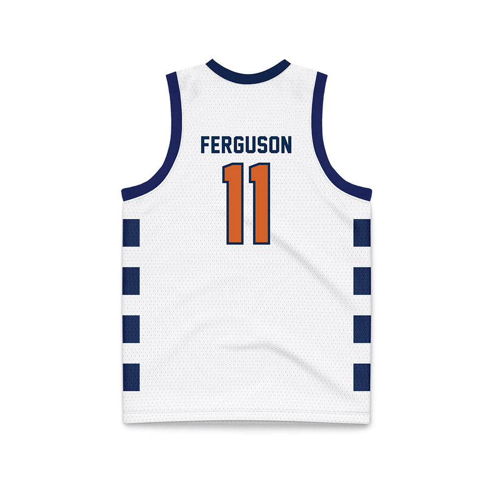 Wheaton IL - NCAA Men's Basketball : Ty Ferguson - White Basketball Jersey-1