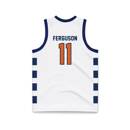 Wheaton IL - NCAA Men's Basketball : Ty Ferguson - White Basketball Jersey-1