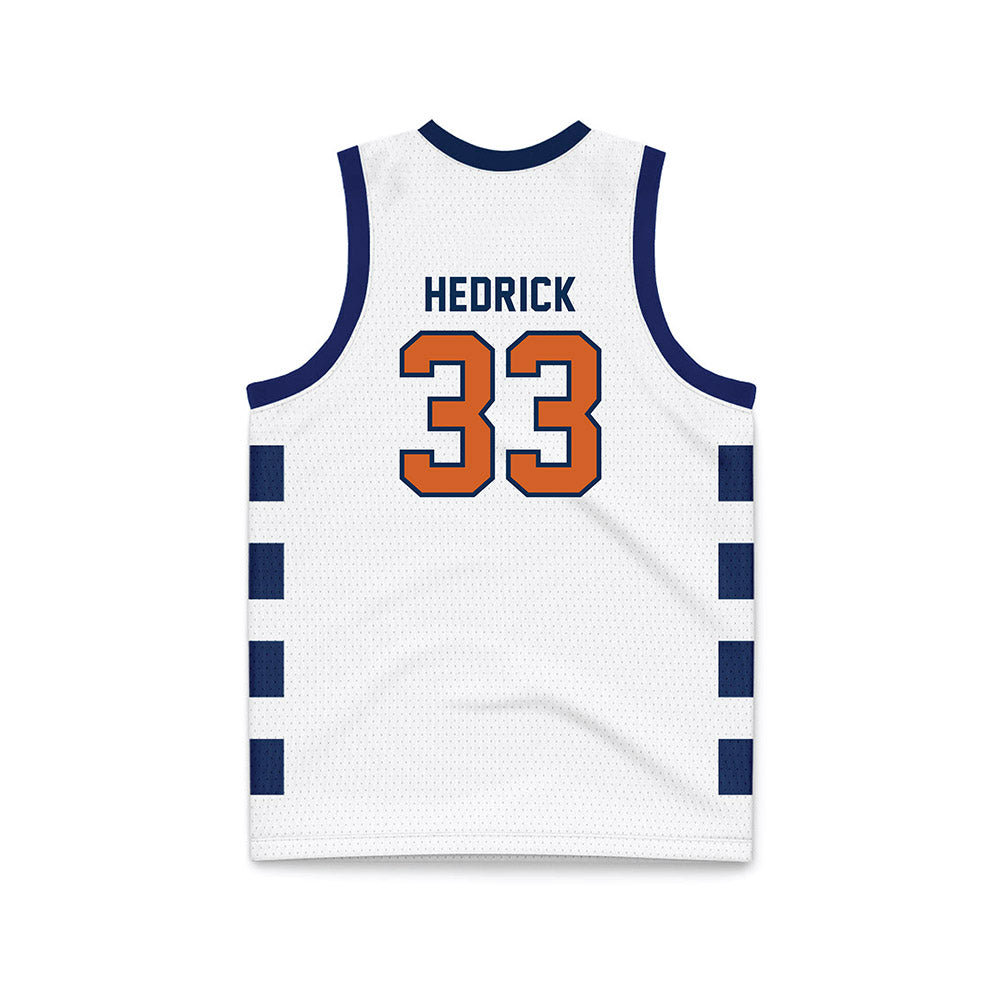 Wheaton IL - NCAA Men's Basketball : Noah Hedrick - White Basketball Jersey-1