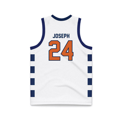Wheaton IL - NCAA Men's Basketball : Samuel Joseph - White Basketball Jersey-1