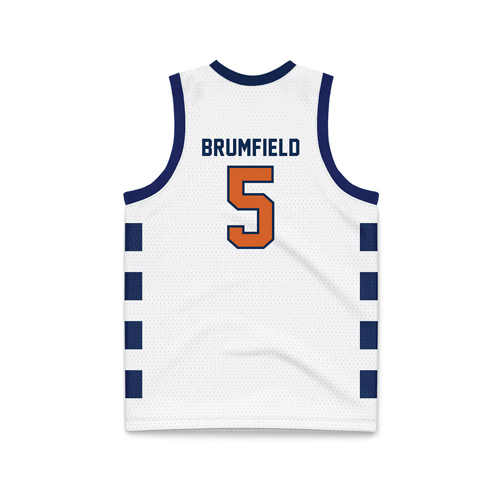 Wheaton IL - NCAA Men's Basketball : Noah Brumfield - White Basketball Jersey-1
