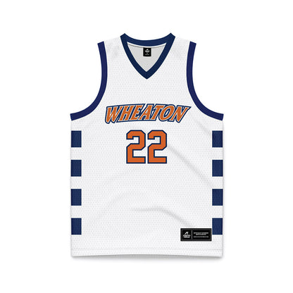Wheaton IL - NCAA Men's Basketball : Eli Will - White Basketball Jersey-0