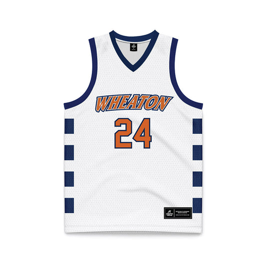Wheaton IL - NCAA Men's Basketball : Samuel Joseph - White Basketball Jersey-0