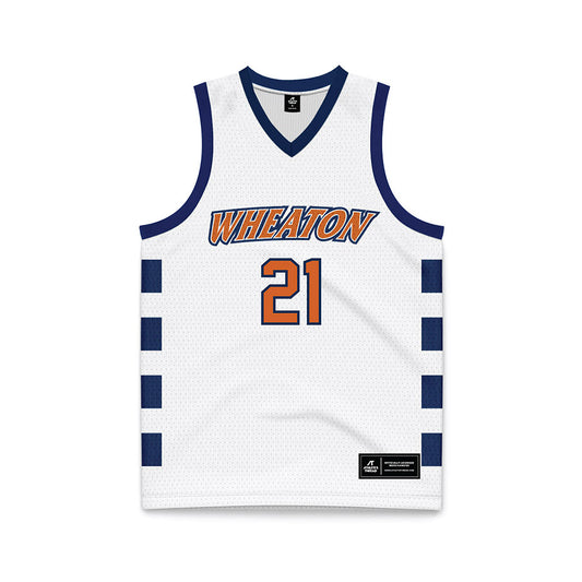 Wheaton IL - NCAA Men's Basketball : Matthew Campione - White Basketball Jersey-0