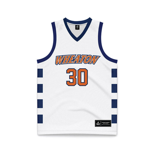 Wheaton IL - NCAA Men's Basketball : Cayden Mudd - White Basketball Jersey-0