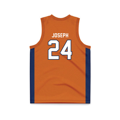 Wheaton IL - NCAA Men's Basketball : Samuel Joseph - Orange Basketball Jersey-1