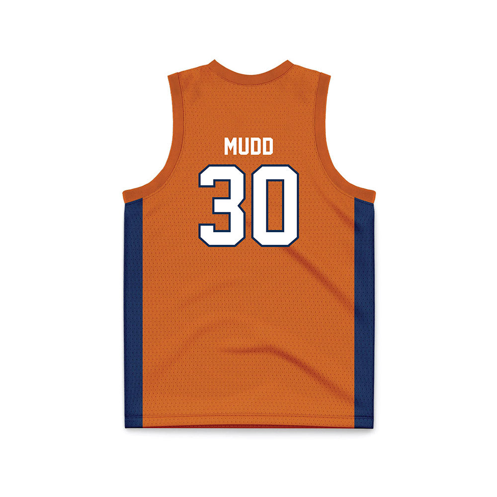 Wheaton IL - NCAA Men's Basketball : Cayden Mudd - Orange Basketball Jersey-1