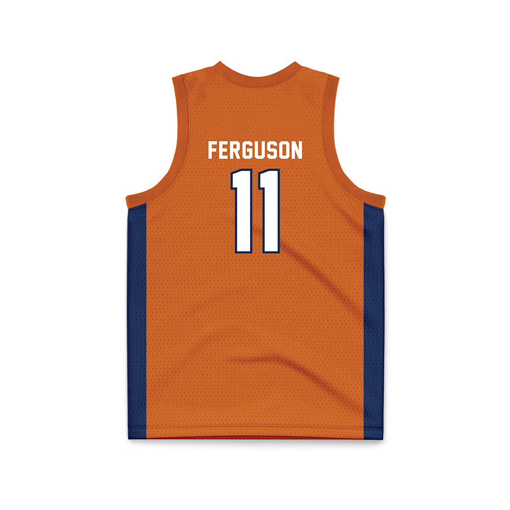 Wheaton IL - NCAA Men's Basketball : Ty Ferguson - Orange Basketball Jersey-1