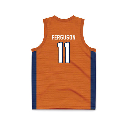 Wheaton IL - NCAA Men's Basketball : Ty Ferguson - Orange Basketball Jersey-1