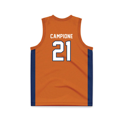 Wheaton IL - NCAA Men's Basketball : Matthew Campione - Orange Basketball Jersey-1