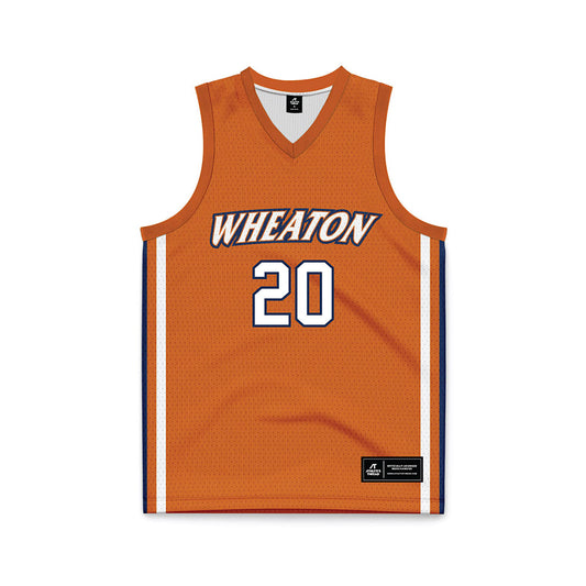 Wheaton IL - NCAA Men's Basketball : Soren Richardson - Orange Basketball Jersey-0