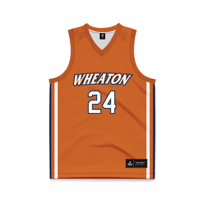 Wheaton IL - NCAA Men's Basketball : Samuel Joseph - Orange Basketball Jersey-0