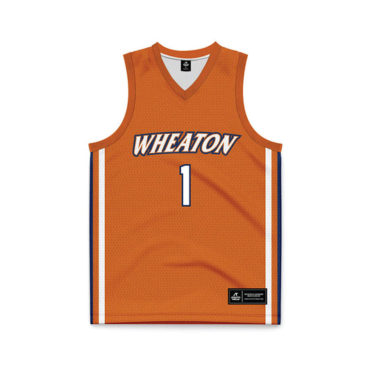 Wheaton IL - NCAA Men's Basketball : Christian Veirs - Orange Basketball Jersey-0
