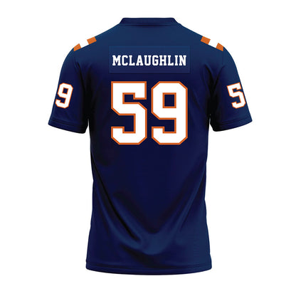 Wheaton IL - NCAA Football : Dawson McLaughlin - Navy Premium Football Jersey-1