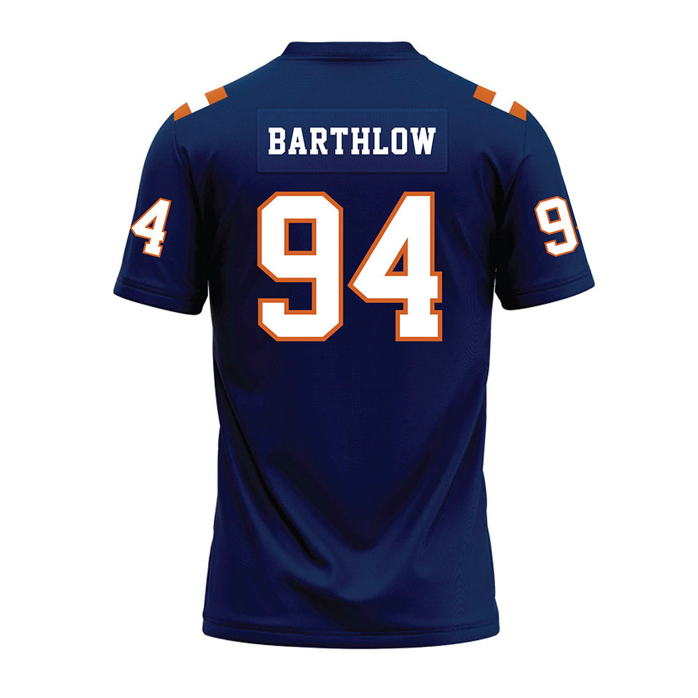Wheaton IL - NCAA Football : Cal Barthlow - Navy Premium Football Jersey-1