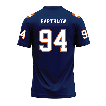 Wheaton IL - NCAA Football : Cal Barthlow - Navy Premium Football Jersey-1