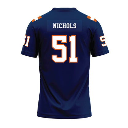 Wheaton IL - NCAA Football : JT Nichols - Navy Premium Football Jersey-1