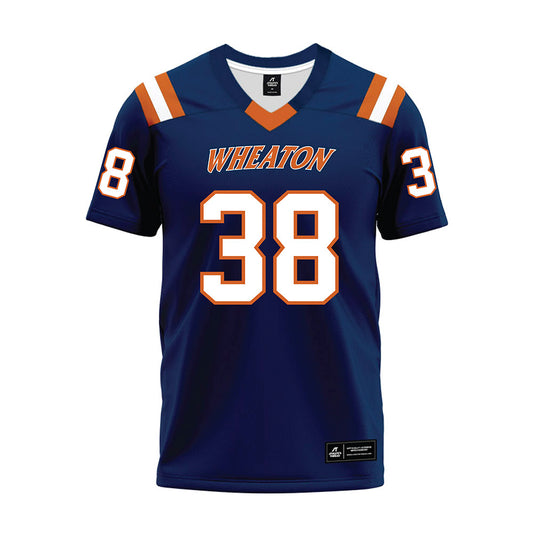 Wheaton IL - NCAA Football : Luke Peays - Navy Premium Football Jersey-0