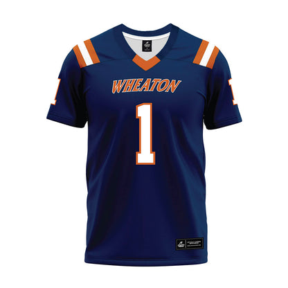 Wheaton IL - NCAA Football : Ryan Kenyon - Navy Premium Football Jersey-0