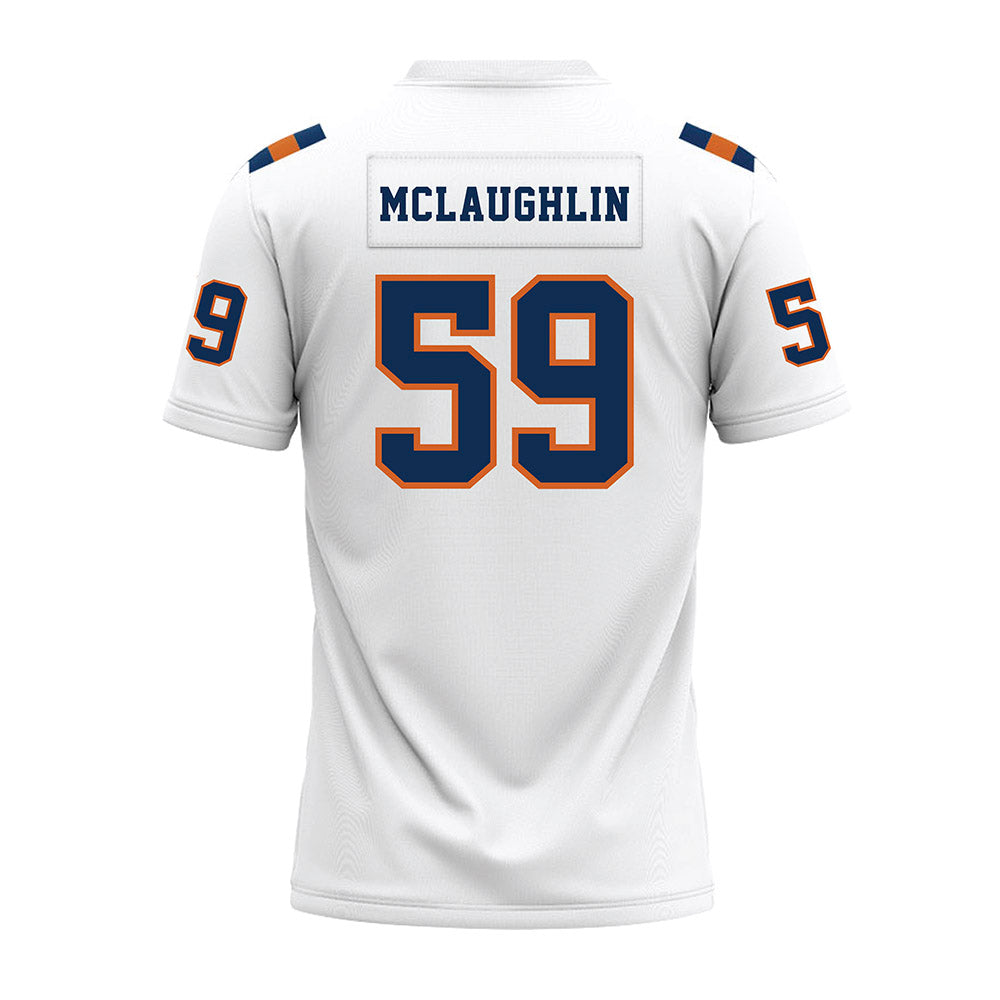 Wheaton IL - NCAA Football : Dawson McLaughlin - White Premium Football Jersey-1