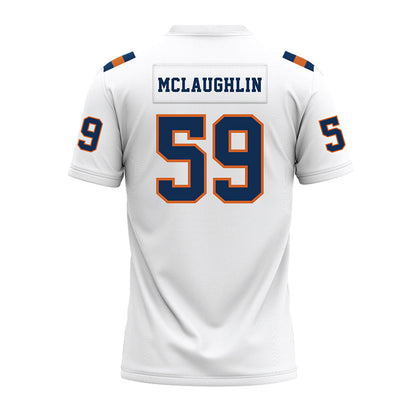 Wheaton IL - NCAA Football : Dawson McLaughlin - White Premium Football Jersey-1