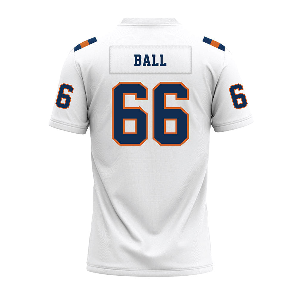 Wheaton IL - NCAA Football : Steven Ball - White Premium Football Jersey-1