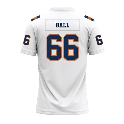 Wheaton IL - NCAA Football : Steven Ball - White Premium Football Jersey-1
