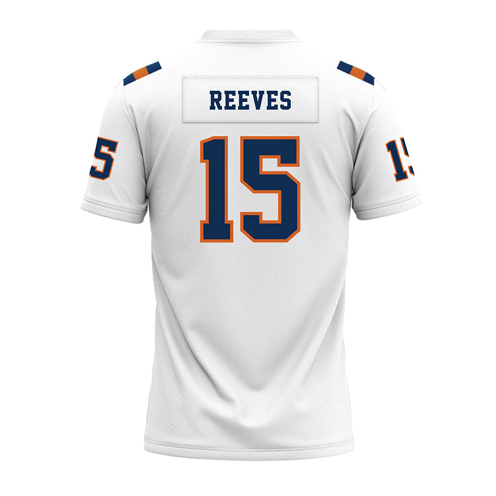 Wheaton IL - NCAA Football : Eli Reeves - White Premium Football Jersey-1