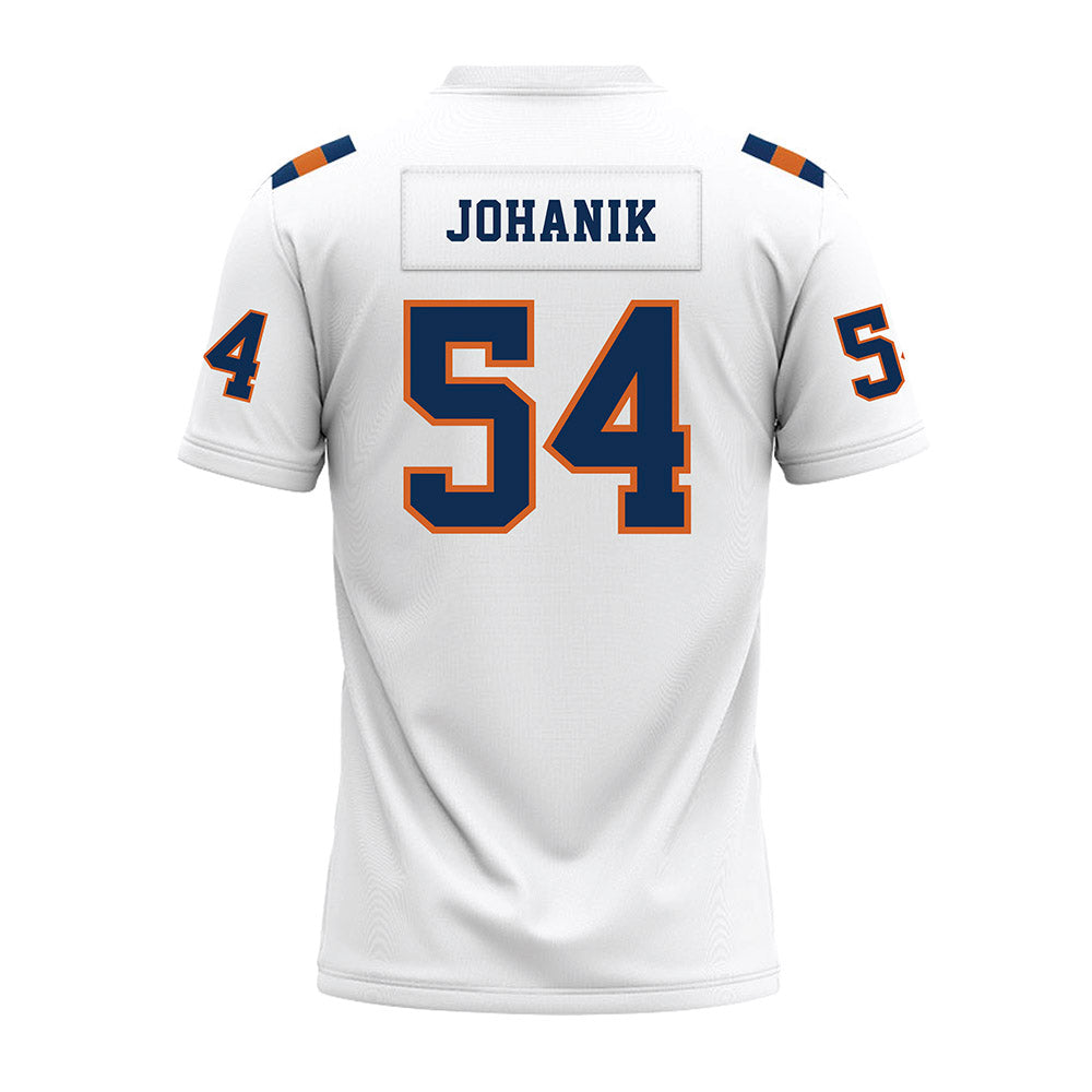 Wheaton IL - NCAA Football : Peter Johanik - White Premium Football Jersey-1