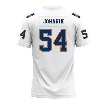Wheaton IL - NCAA Football : Peter Johanik - White Premium Football Jersey-1