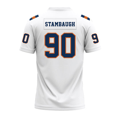 Wheaton IL - NCAA Football : Nick Stambaugh - White Premium Football Jersey-1