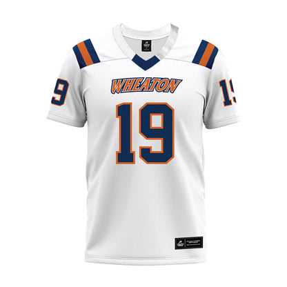 Wheaton IL - NCAA Football : Mateo Jesch - White Premium Football Jersey-0