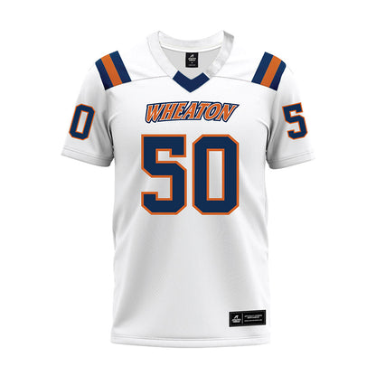 Wheaton IL - NCAA Football : Luke Fox - White Premium Football Jersey-0