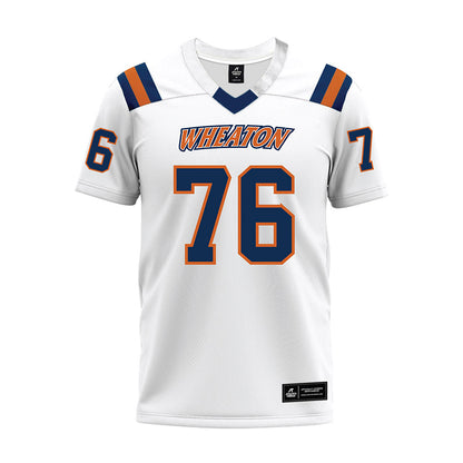 Wheaton IL - NCAA Football : Leo Ost - White Premium Football Jersey-0