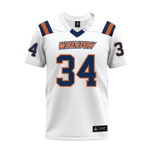 Wheaton IL - NCAA Football : Jackson Eller - White Premium Football Jersey-0