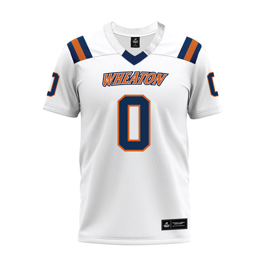Wheaton IL - NCAA Football : Jake Waldinger - White Premium Football Jersey-0