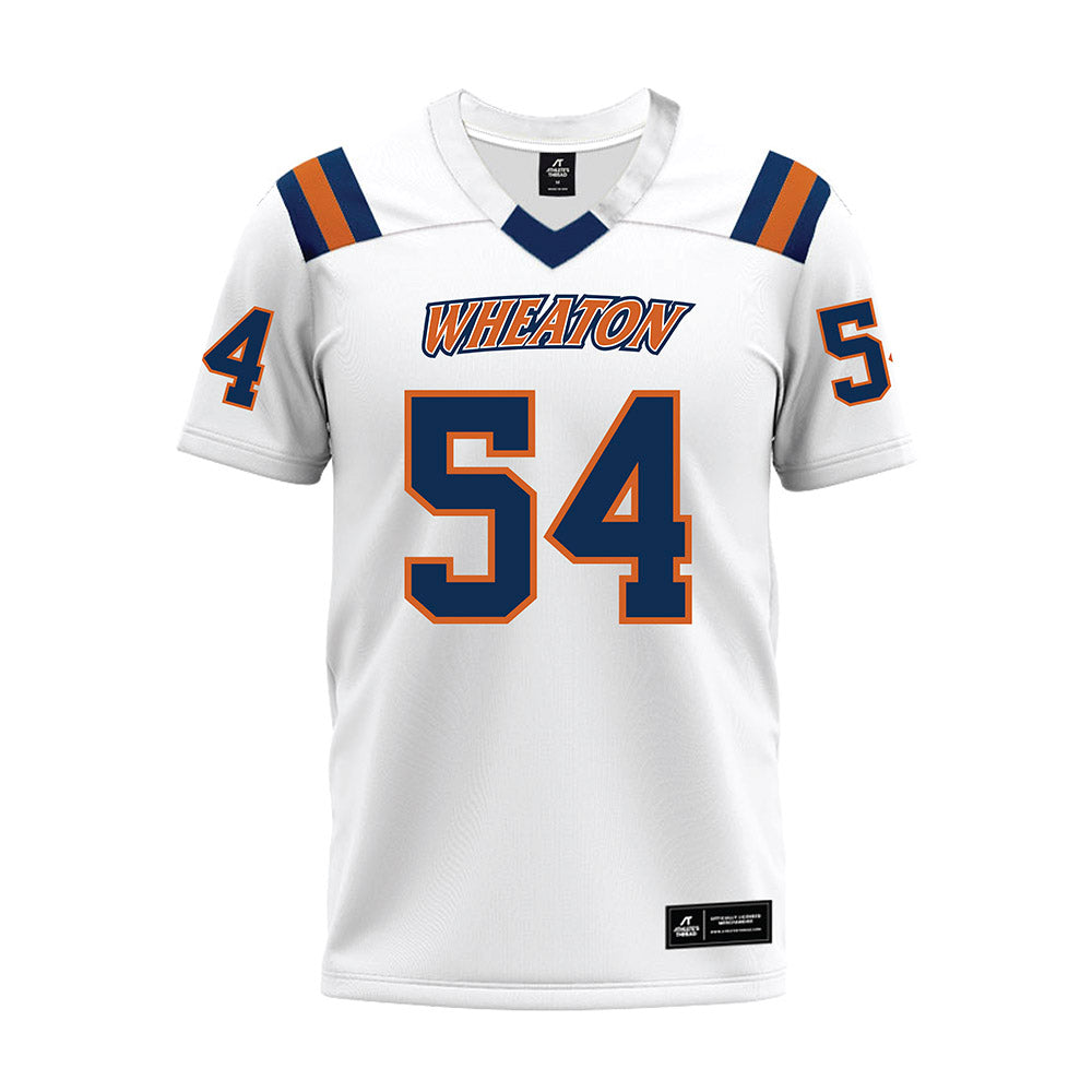 Wheaton IL - NCAA Football : Peter Johanik - White Premium Football Jersey-0