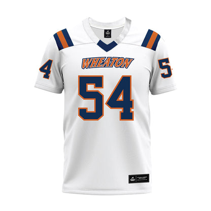Wheaton IL - NCAA Football : Peter Johanik - White Premium Football Jersey-0