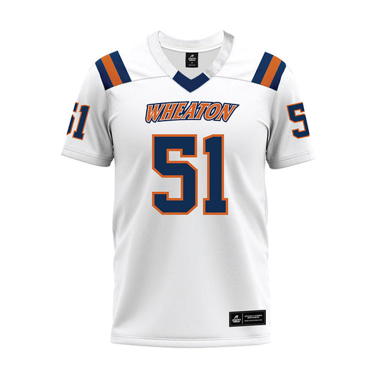 Wheaton IL - NCAA Football : JT Nichols - White Premium Football Jersey-0