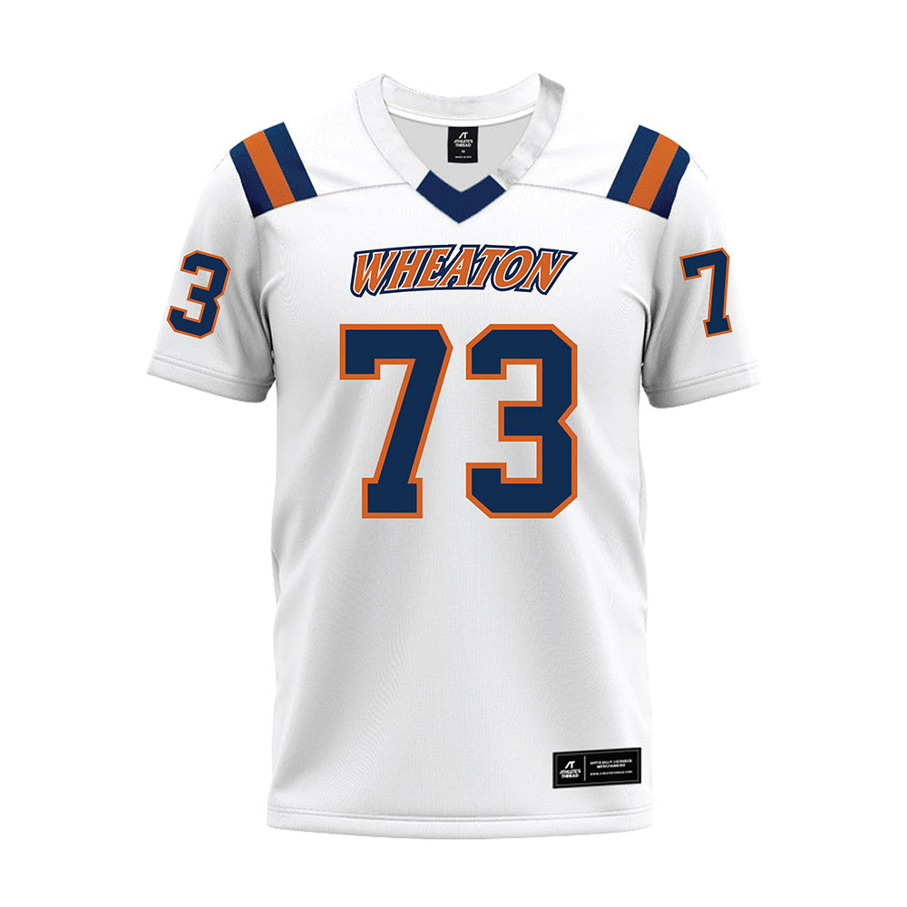 Wheaton IL - NCAA Football : Blake Stephens - White Premium Football Jersey-0