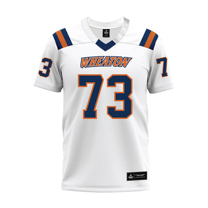 Wheaton IL - NCAA Football : Blake Stephens - White Premium Football Jersey-0