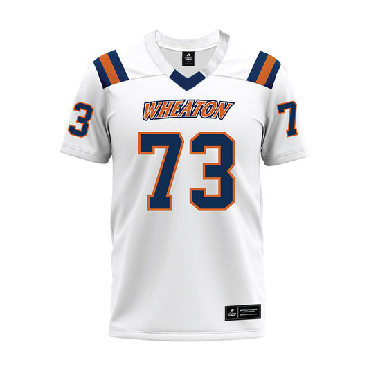 Wheaton IL - NCAA Football : Blake Stephens - White Premium Football Jersey-0