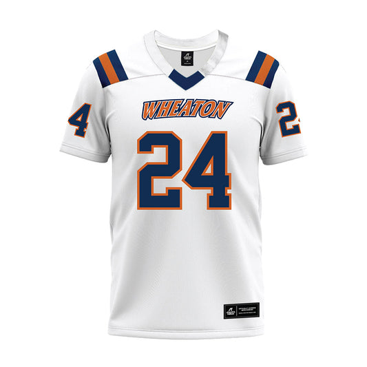 Wheaton IL - NCAA Football : Colin Moore - White Premium Football Jersey-0