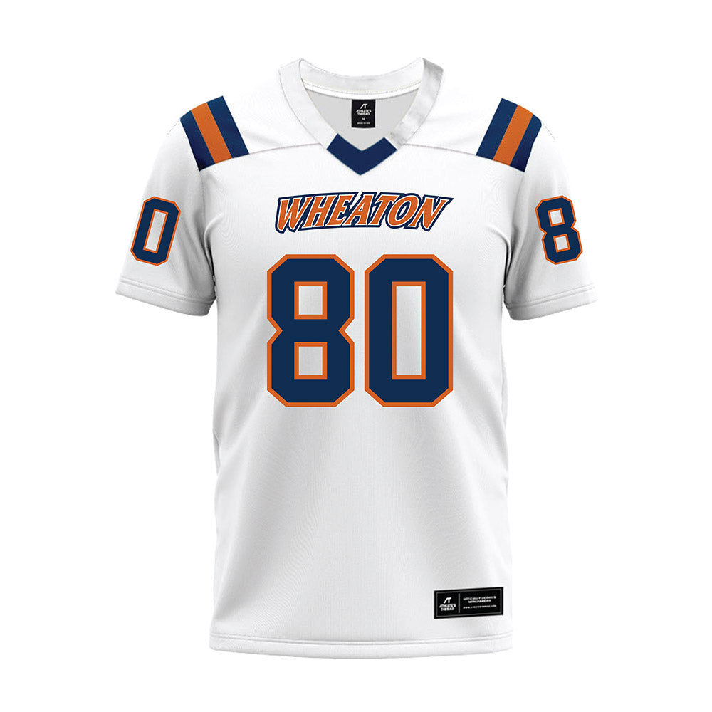 Wheaton IL - NCAA Football : Andrew McKay - White Premium Football Jersey-0