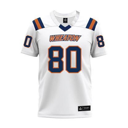 Wheaton IL - NCAA Football : Andrew McKay - White Premium Football Jersey-0