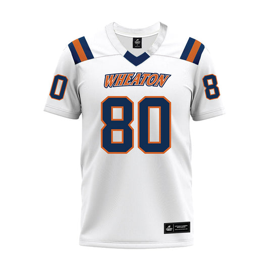 Wheaton IL - NCAA Football : Andrew McKay - White Premium Football Jersey-0