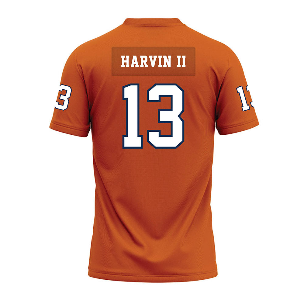 Wheaton IL - NCAA Football : David Harvin II - Orange Premium Football Jersey-1