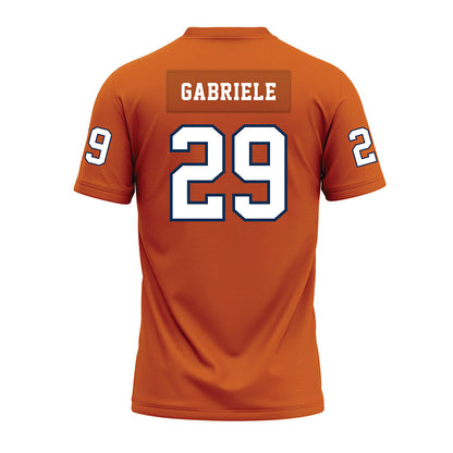 Wheaton IL - NCAA Football : Trent Gabriele - Orange Premium Football Jersey-1