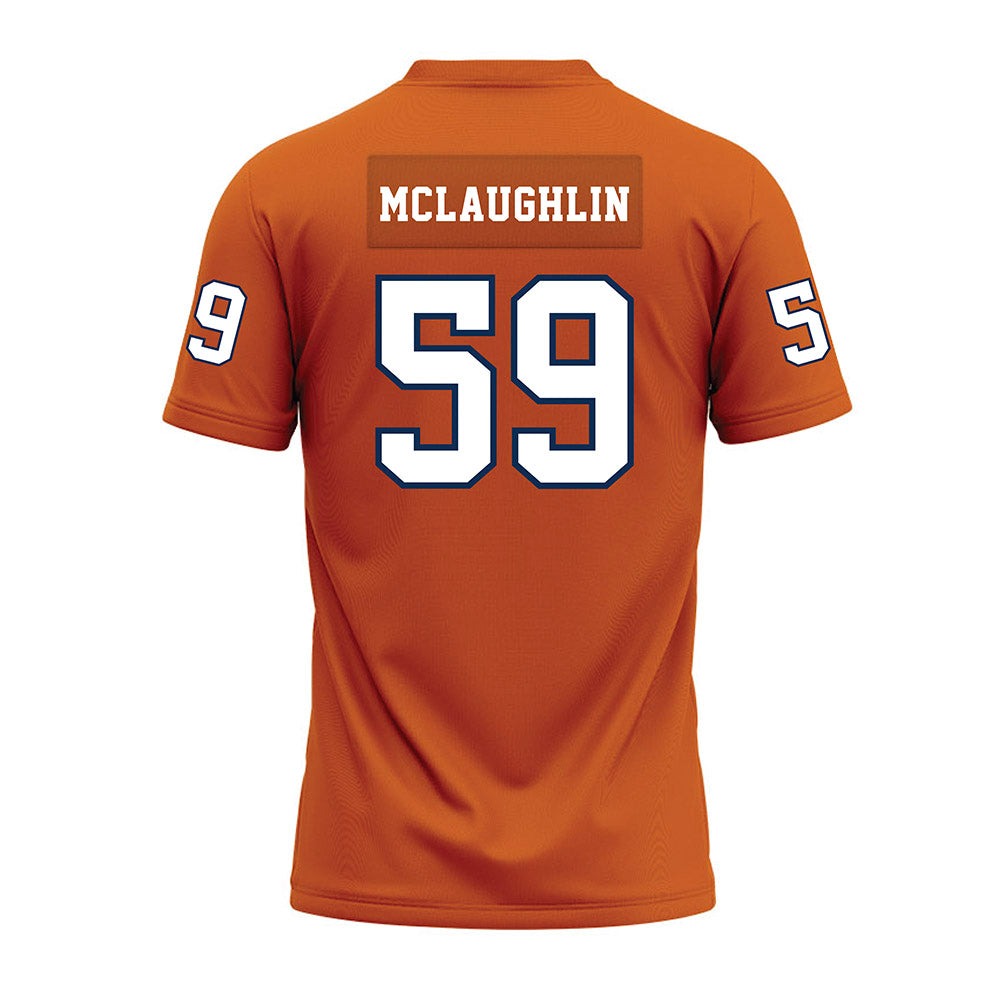 Wheaton IL - NCAA Football : Dawson McLaughlin - Orange Premium Football Jersey-1