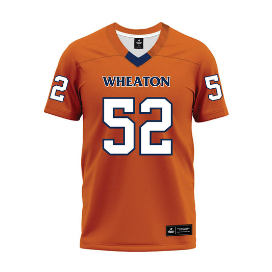Wheaton IL - NCAA Football : Jaxon Powell - Orange Premium Football Jersey-0